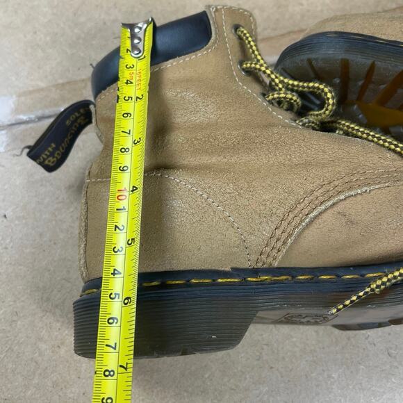 Dr Martens 939 Boots Womens Size 9 Tan Suede Leather 6 Eye Lace Up Ankle Combat main image 6